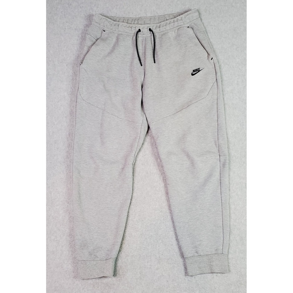 Nike Pants Men's Large Tech Fleece Joggers Gray Athletic Sweatpants CU4495-063